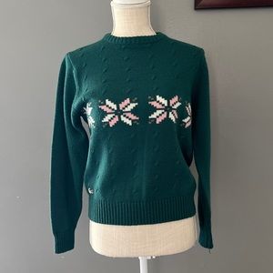Vintage Lacoste Green Sweater size Small